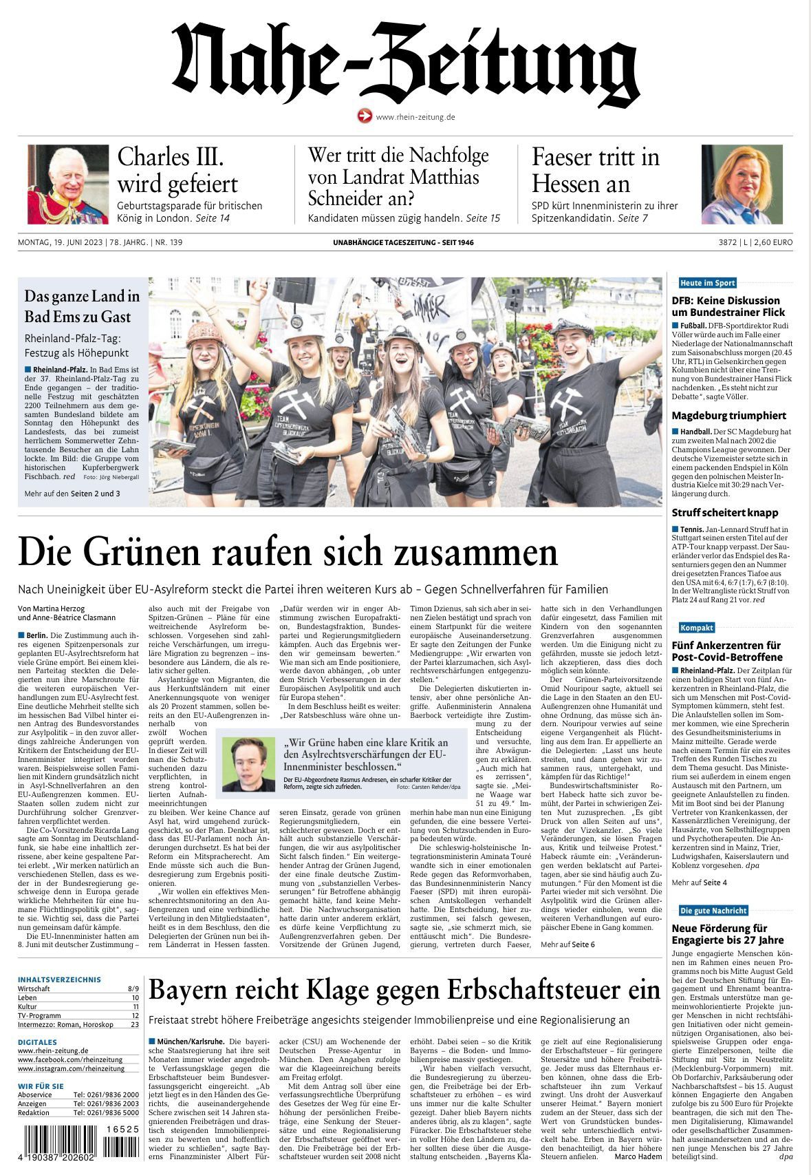 Nachtrag zum Rheinland-Pfalztag